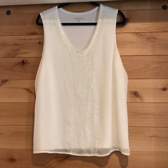 Coldwater Creek Tops - ⭐️White beaded top